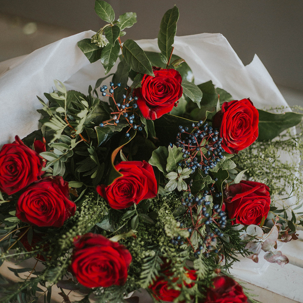 Ramo de rosas rojas