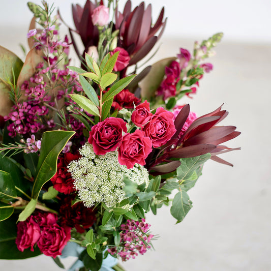 Ramo en tonos fresas